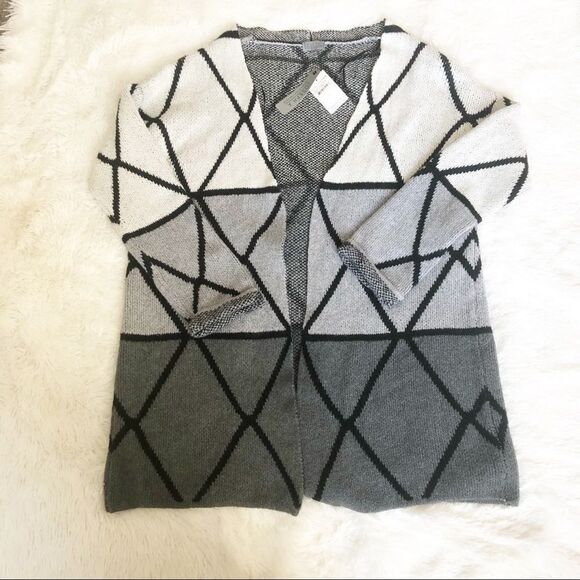 NWT Geometric Lined Joseph Aboud Cardigan - Picture 1 of 6